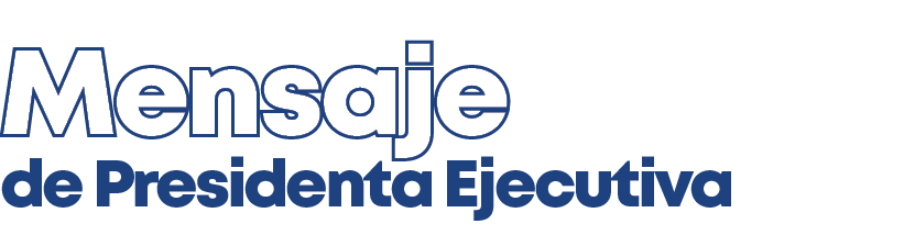de Presidenta Ejecutiva,Mensaj