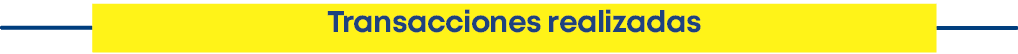 Transacciones realizada