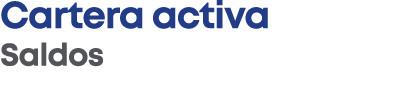 Cartera activa Saldos 