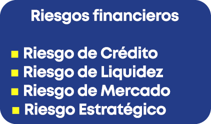 Riesgos financieros n Riesgo de Cr dito n Riesgo de Liquidez n Riesgo de Mercado n Riesgo Estrat gico