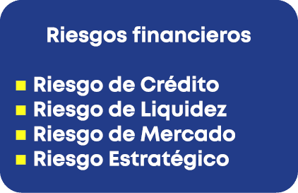 Riesgos financieros n Riesgo de Cr dito n Riesgo de Liquidez n Riesgo de Mercado n Riesgo Estrat gico