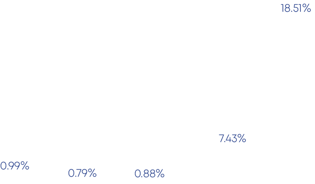 7.43%,0.88%,0.79%,0.99%,18.51