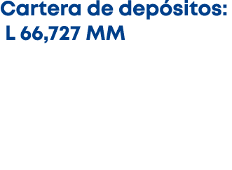Cartera de dep sitos: L 66,727 MM