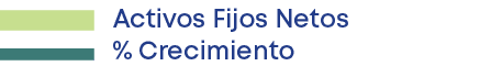 Activos Fijos Netos % Crecimient