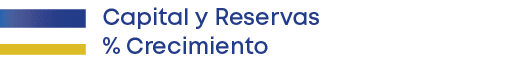 Capital y Reservas % Crecimient