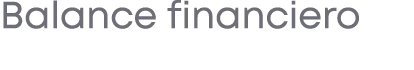 Balance financiero