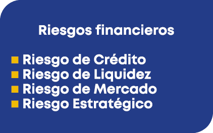 Riesgos financieros n Riesgo de Cr dito n Riesgo de Liquidez n Riesgo de Mercado n Riesgo Estrat gico