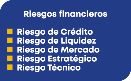 Riesgos financieros n Riesgo de Cr dito n Riesgo de Liquidez n Riesgo de Mercado n Riesgo Estrat gico n Riesgo T cnico