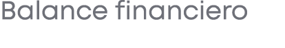 Balance financiero