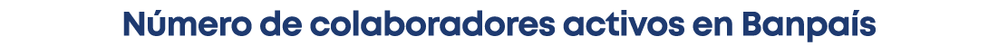 N mero de colaboradores activos en Banpa s 