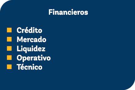  Financieros n Cr dito n Mercado n Liquidez n Operativo n T cnico