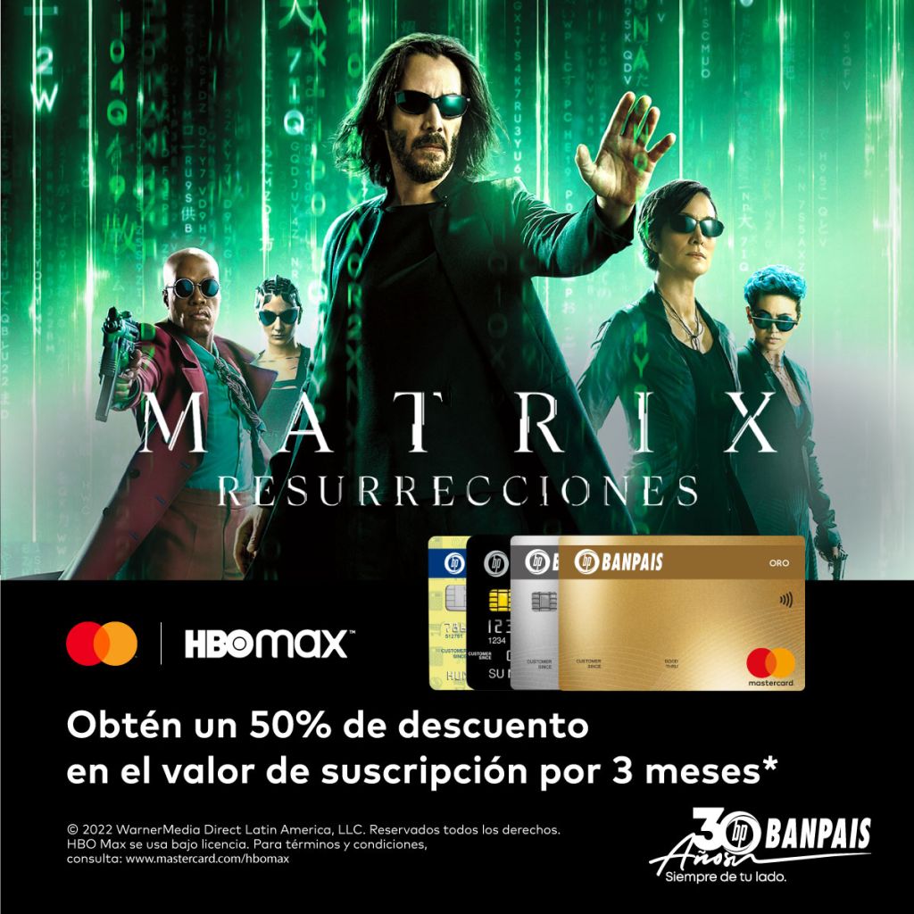 Paga con tus tarjetas Mastercard tu suscripción de HBOmax