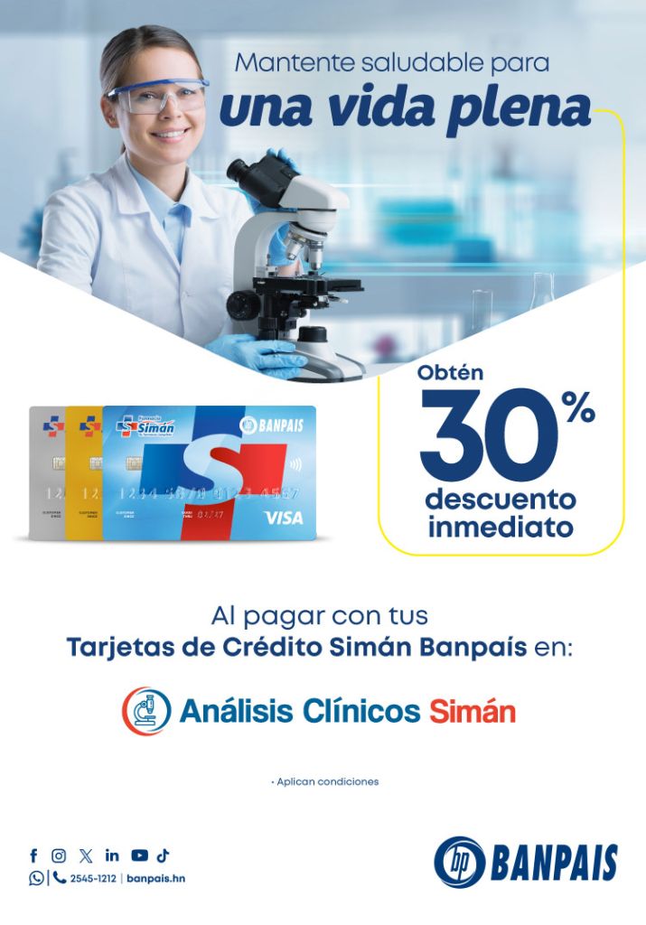 OBTÉN 30% DE DESCUENTO EN ANALISIS CLÍNICOS SIMÁN